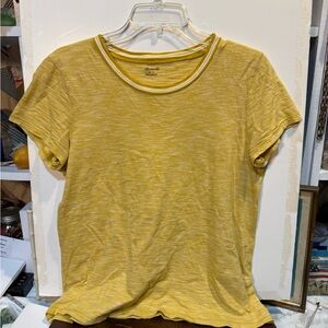 Madewell Short Sleeve Yellow Tee
